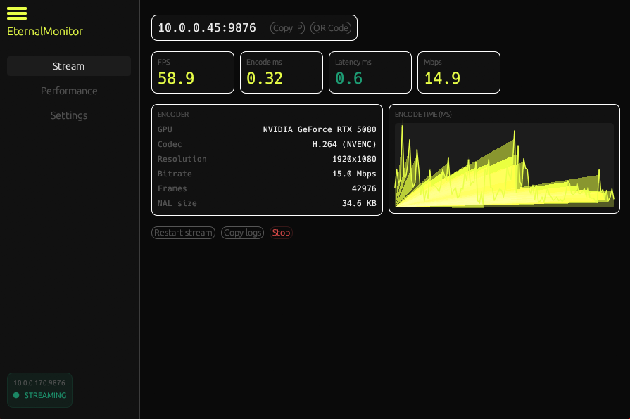 EternalMonitor PC app